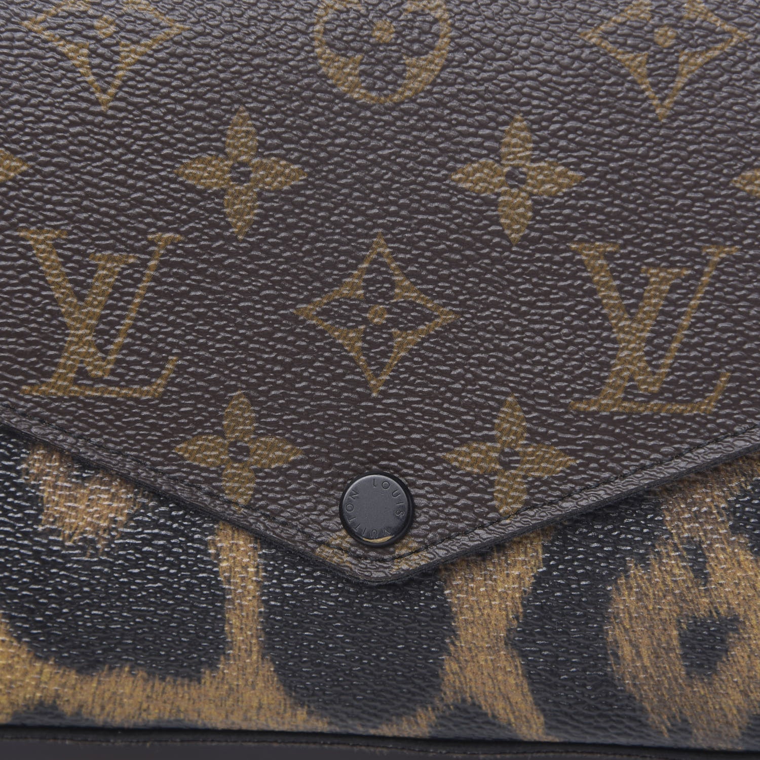Louis Vuitton Monogram Animal Print Pochette Felicie Chain Wallet 12 of 12