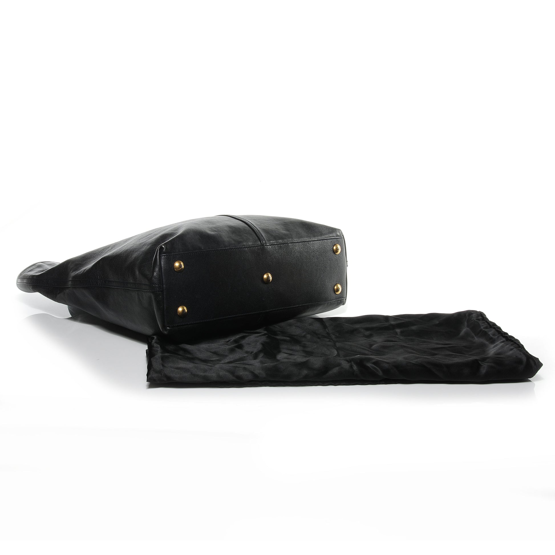 Saint Laurent Leather Tanger Tote Unisex Black 4 of 7