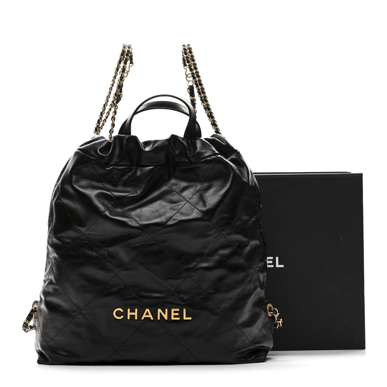 あ*】様 CHANEL ノベルティブラック キルティングリュック CHANEL シャネル ノベルティ キルティング ミニリュック ブラック