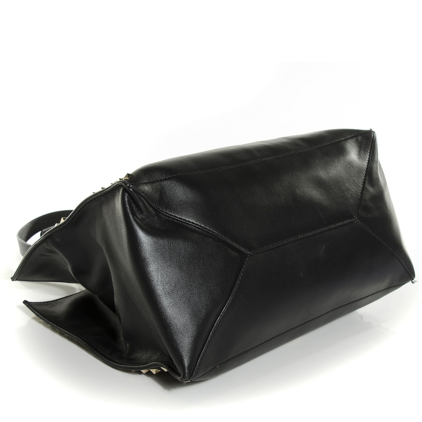 Nappa Medium Rockstud Soft Tote Black