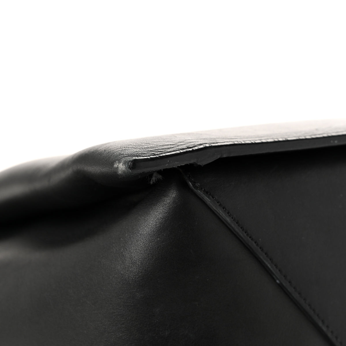 Celine Supple Natural Calfskin Vertical Tri-Fold Bag Black 11 of 13