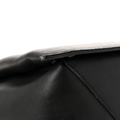 Celine Supple Natural Calfskin Vertical Tri-Fold Bag Black 11 of 13