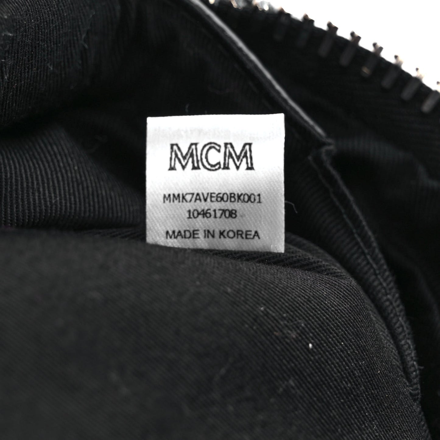 Shearling Stripe Logo Stark Backpack Black White
