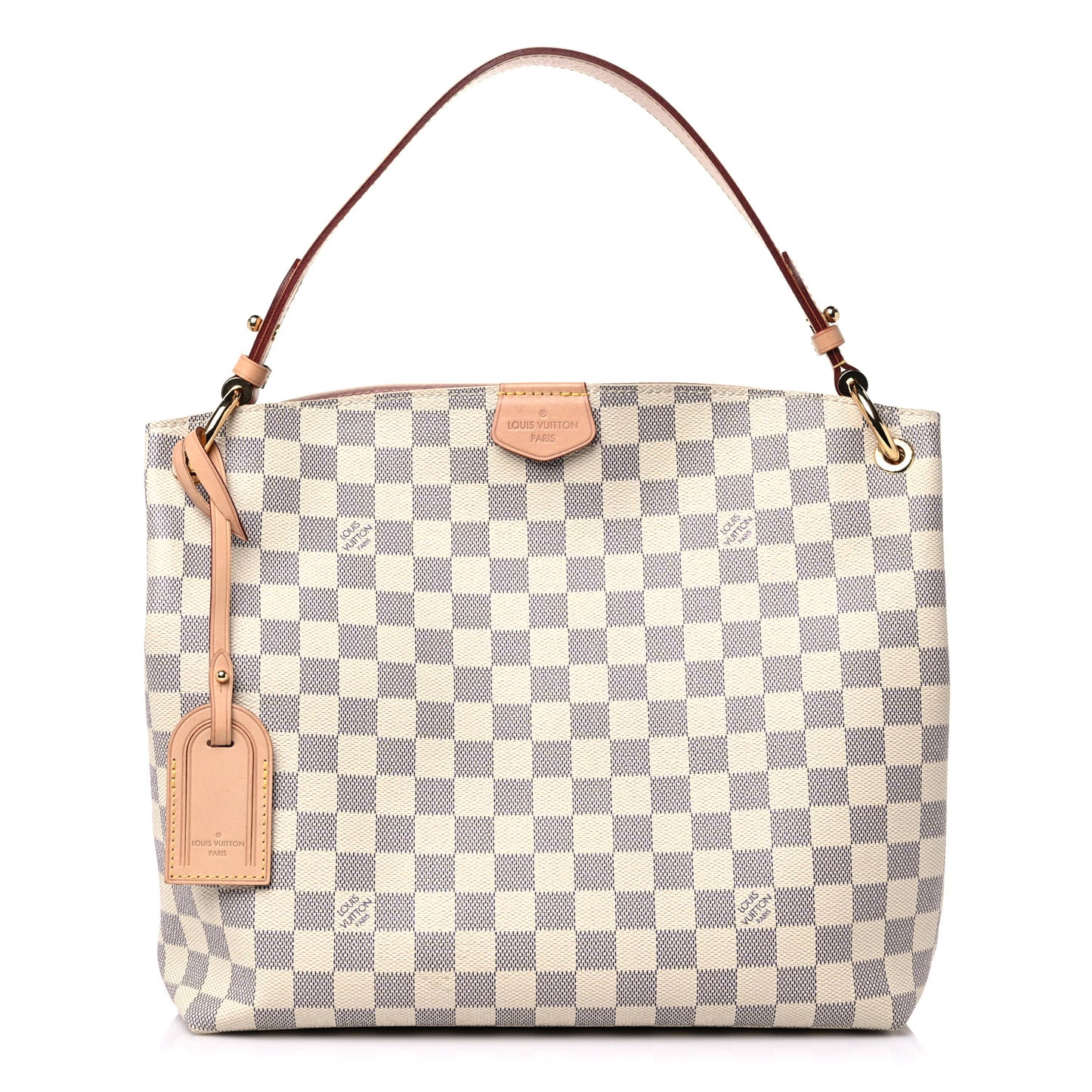 Damier Azur Graceful PM Rose Ballerine