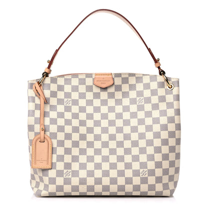 Louis Vuitton Damier Azur Graceful PM Rose Ballerine 1 of 14