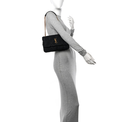 Saint Laurent Raffia Monogram Medium Jamie Black 2 of 11