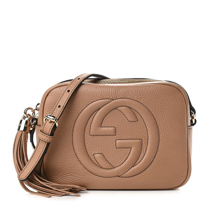 Gucci Pebbled Calfskin Small Soho Disco Bag Camelia 1 of 9