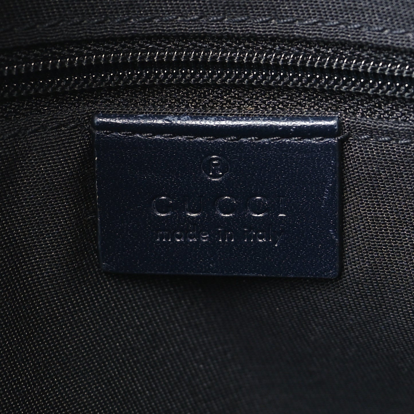 GG Supreme Monogram Web Flat Messenger Bag Navy