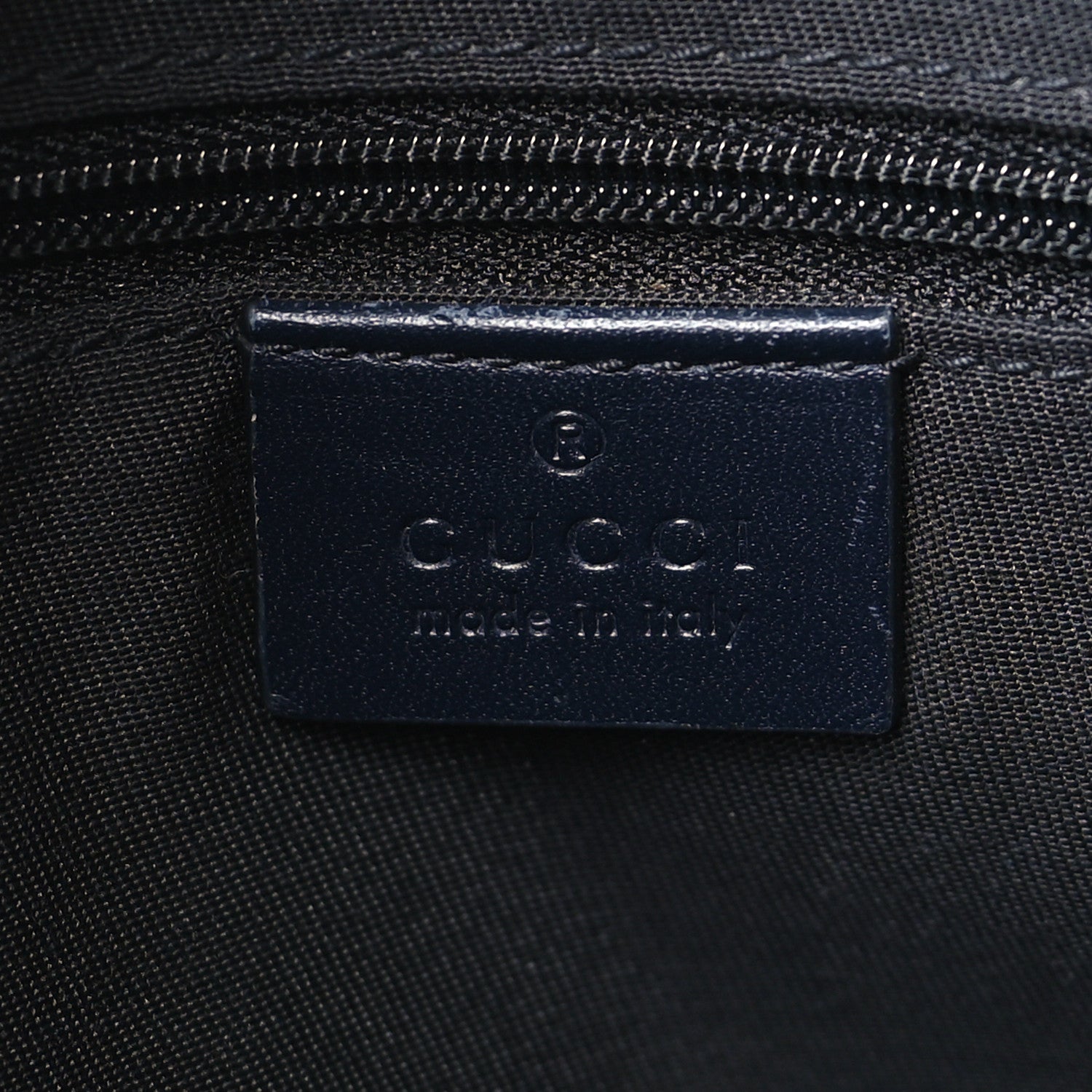 Gucci GG Supreme Monogram Web Flat Messenger Bag Navy 6 of 9