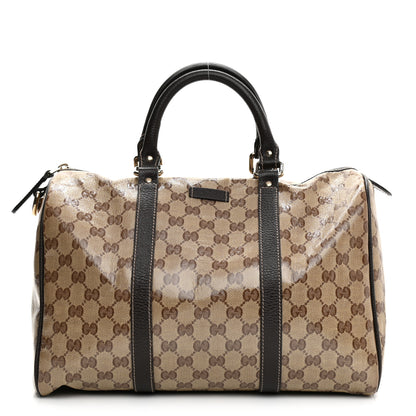 Gucci Crystal Monogram Medium Joy Boston Dark Brown 1 of 11