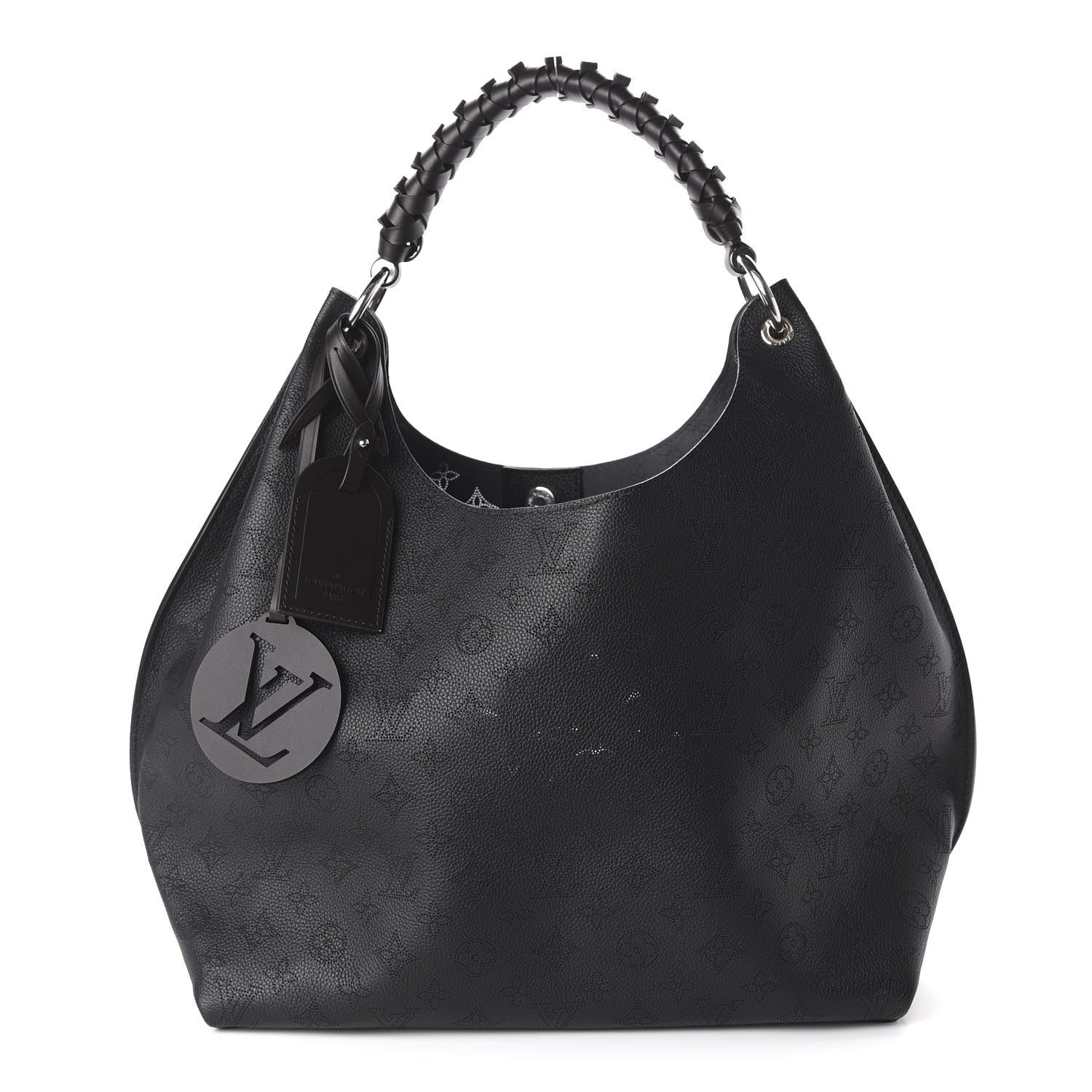 Louis Vuitton Mahina Carmel Hobo Black 1 of 10