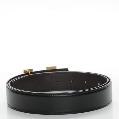 Hermes Box Swift 32mm H Belt 95 Black Chocolate 3 of 7