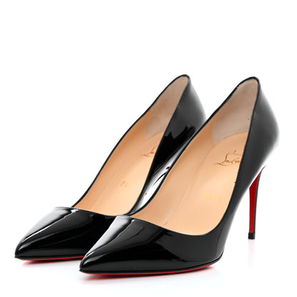 Christian Louboutin Patent Pigalle Follies 85 Pumps 39 Black 3 of 8