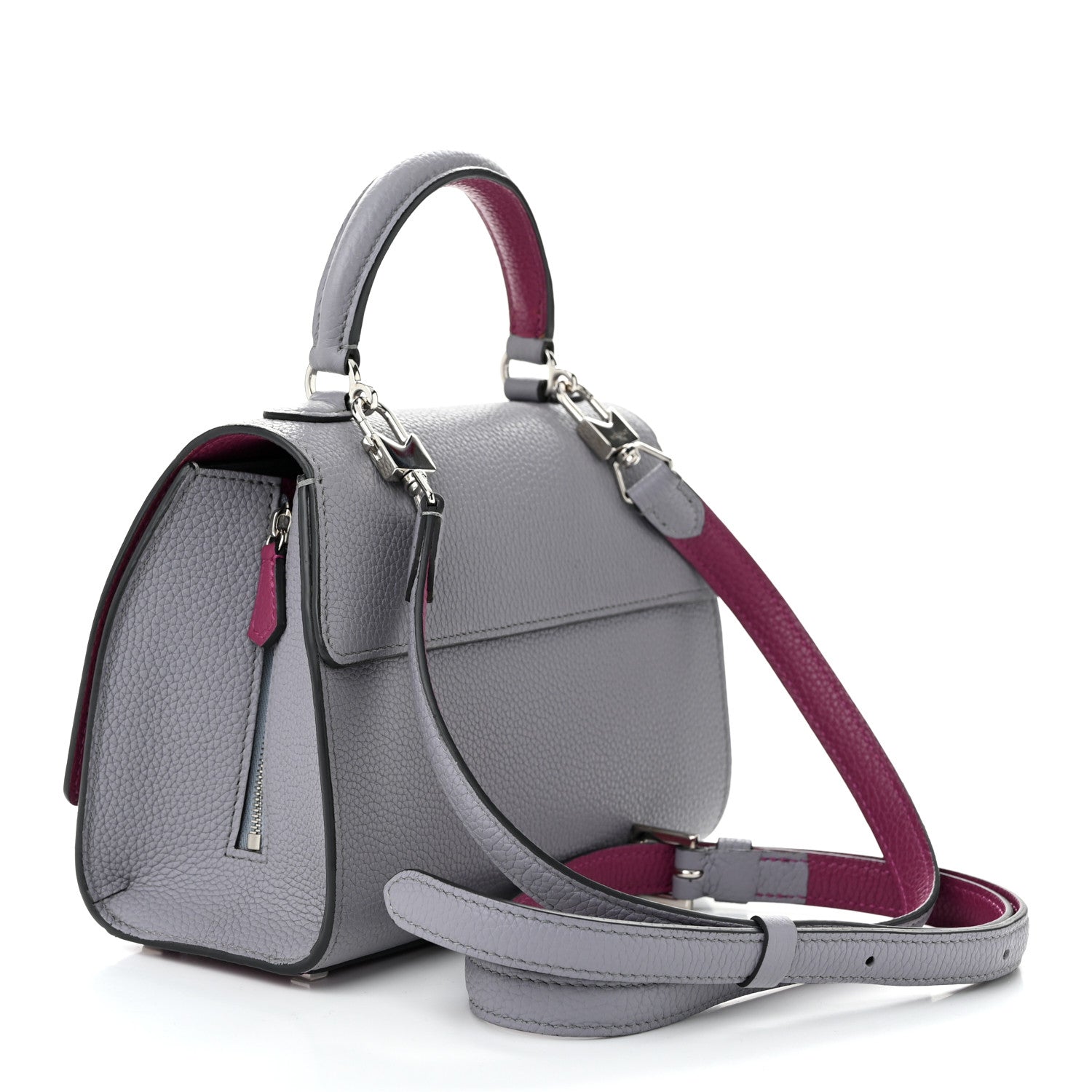 Moynat Taurillon Blush Rejane BB Polar Eggplant 3 of 9
