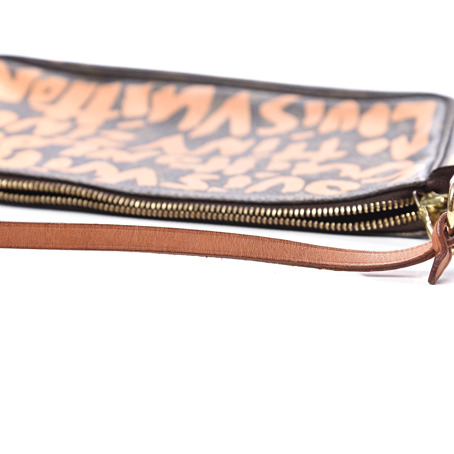 Monogram Graffiti Pochette Accessories Peach