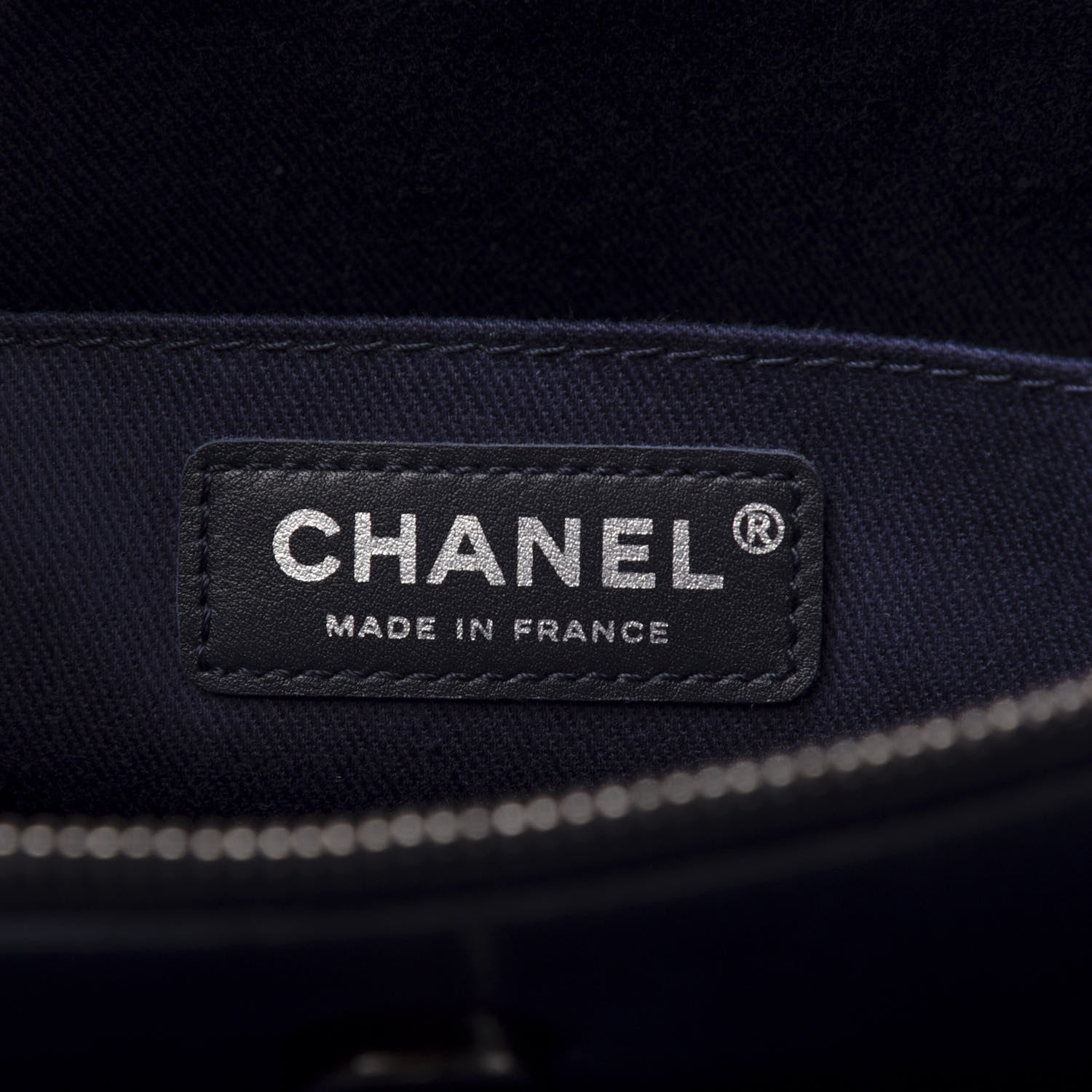 Chanel Grained Vegetal Calfskin Urban Shopping Tote Blue 8 of 10