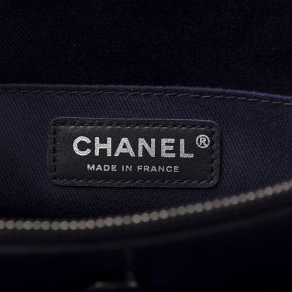 Chanel Grained Vegetal Calfskin Urban Shopping Tote Blue 8 of 10