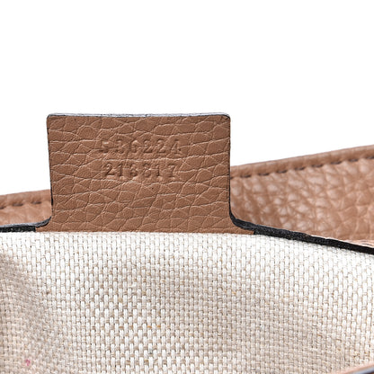 Gucci Pebbled Calfskin Medium Soho Flap Crossbody Camelia 6 of 10