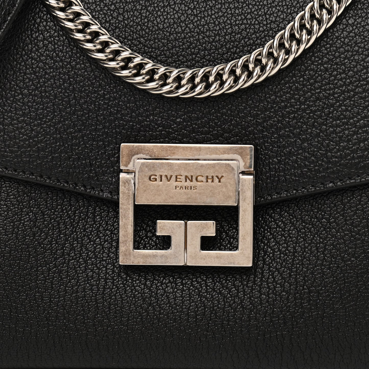 Goatskin Small GV3 Shoulder Bag Black