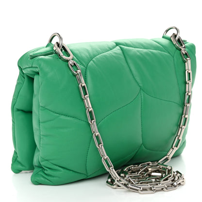 Mulberry Nappa Pillow Quilted Little Softie Bag Lawn Green 3 of 9