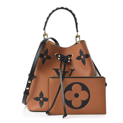 Louis Vuitton Empreinte Monogram Giant Crafty Neonoe MM Caramel Black 1 of 11