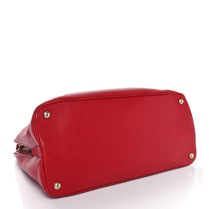 Prada Saffiano Cuir Open Promenade Tote Fuoco 4 of 9