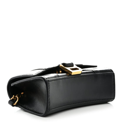 Balenciaga Shiny Box Calfskin Hourglass Chain Cardholder Black 4 of 7