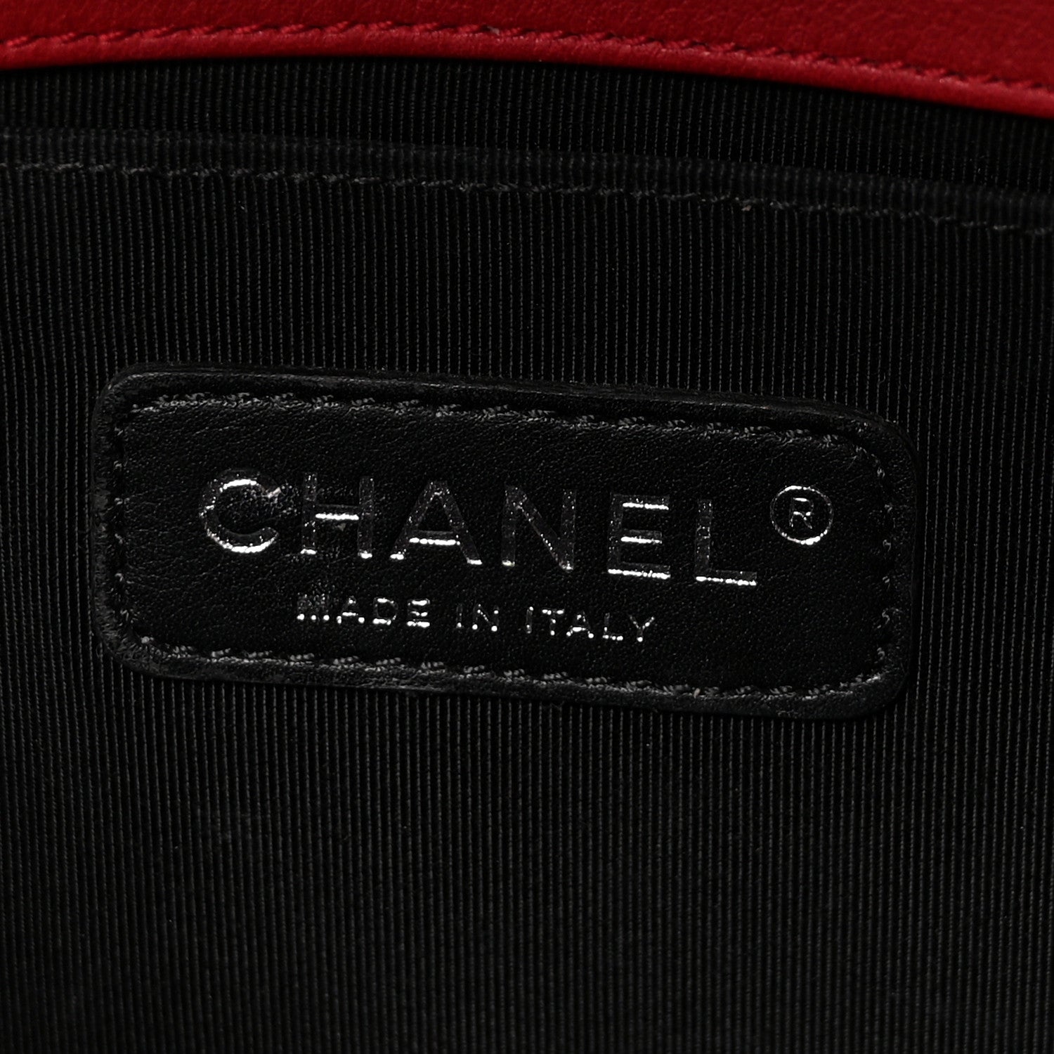 Chanel Patent Calfskin Quilted Medium Plexiglass Boy Flap Red 6 of 11