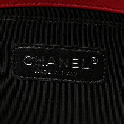 Chanel Patent Calfskin Quilted Medium Plexiglass Boy Flap Red 6 of 11