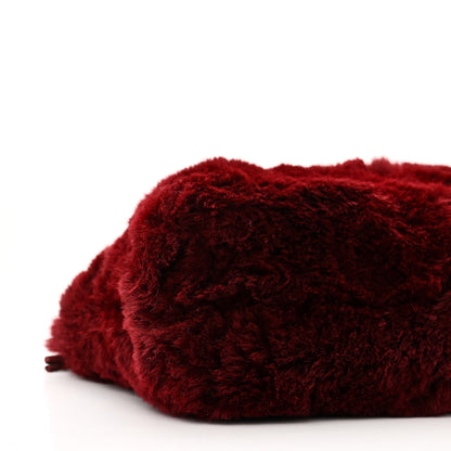 Chanel Rabbit Fur Shoulder Bag Burgundy 9 of 11