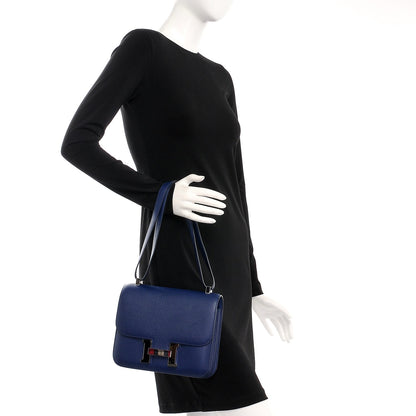 Hermes Epsom Constance 24 Bleu Saphir 3 of 19