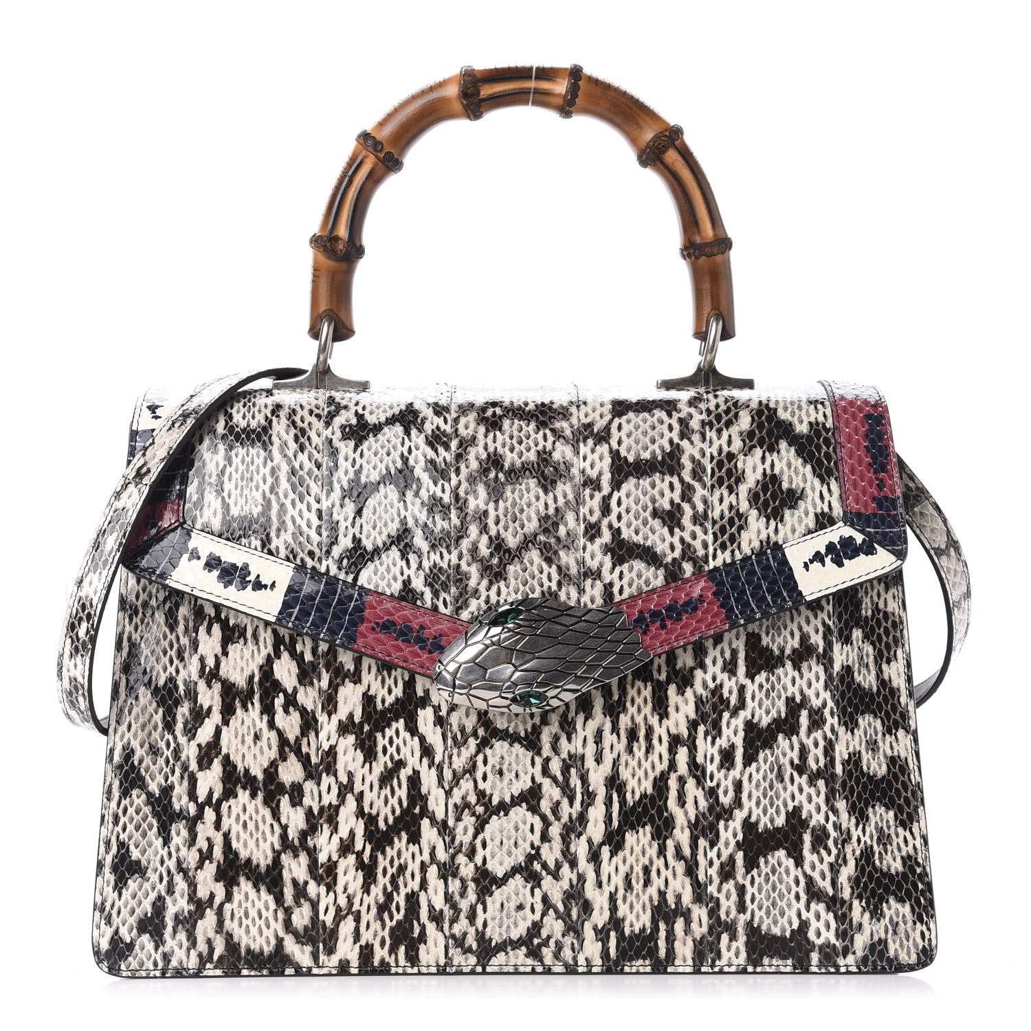 Gucci Snakeskin Small Lilith Top Handle Bag Beige 1 of 12