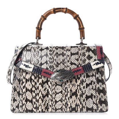 Gucci Snakeskin Small Lilith Top Handle Bag Beige 1 of 12