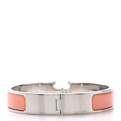 Hermes Enamel Narrow Clic Clac H Bracelet PM Rose Saumon 3 of 5