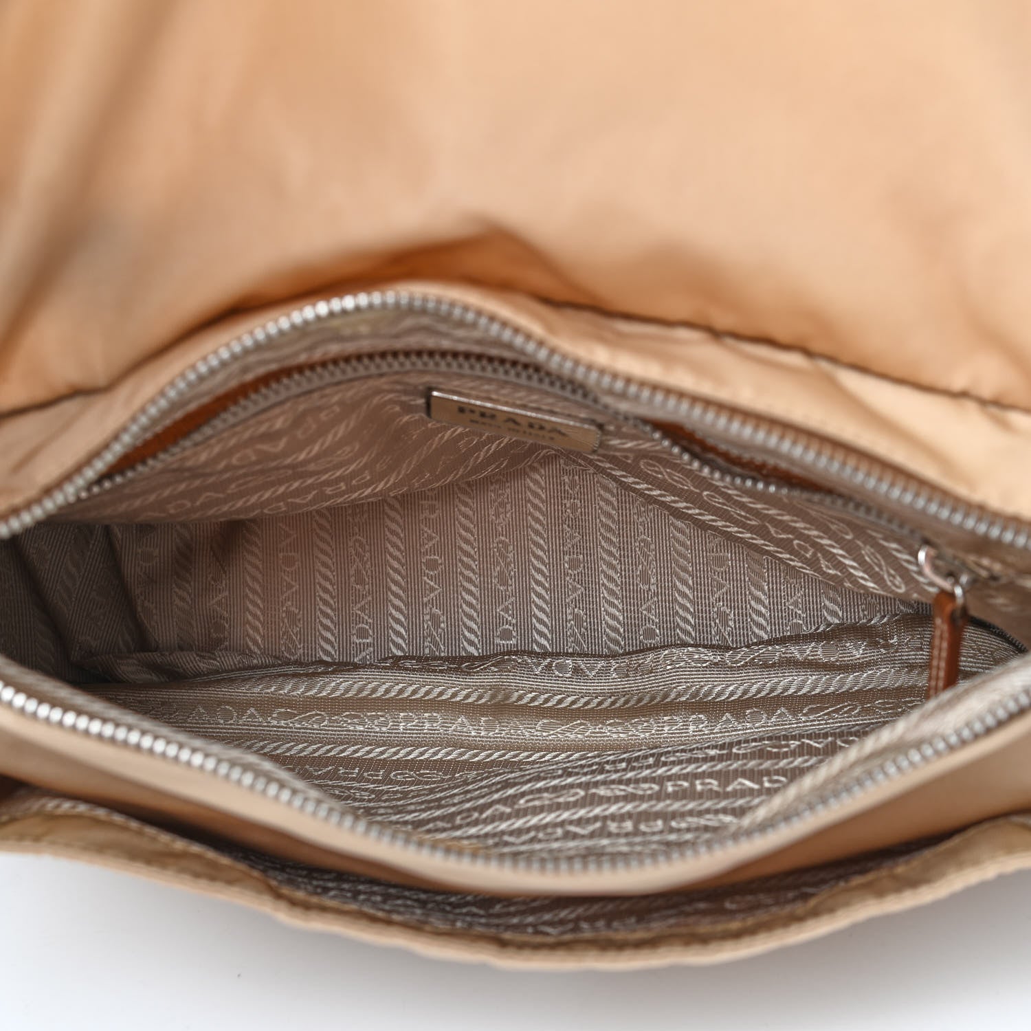 Prada Tessuto Nylon Saffiano Shoulder Bag Cammeo 4 of 8