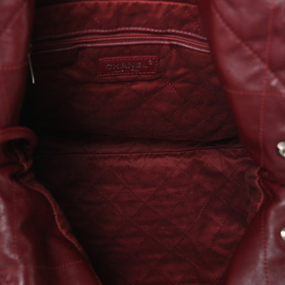 Chanel Shiny Calfskin Quilted Chanel 22 Burgundy 6 of 12