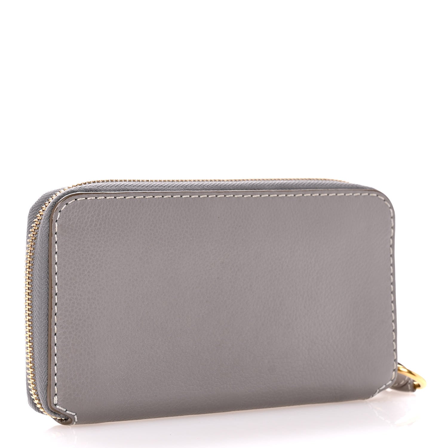Chloe Calfskin Marcie Long Zip Around Wallet Cashmere Grey 3 of 15
