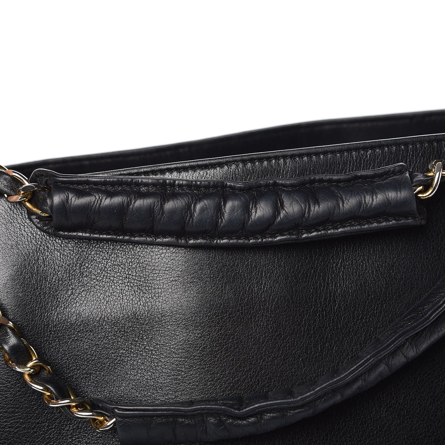 Lambskin Quilted Tote Black