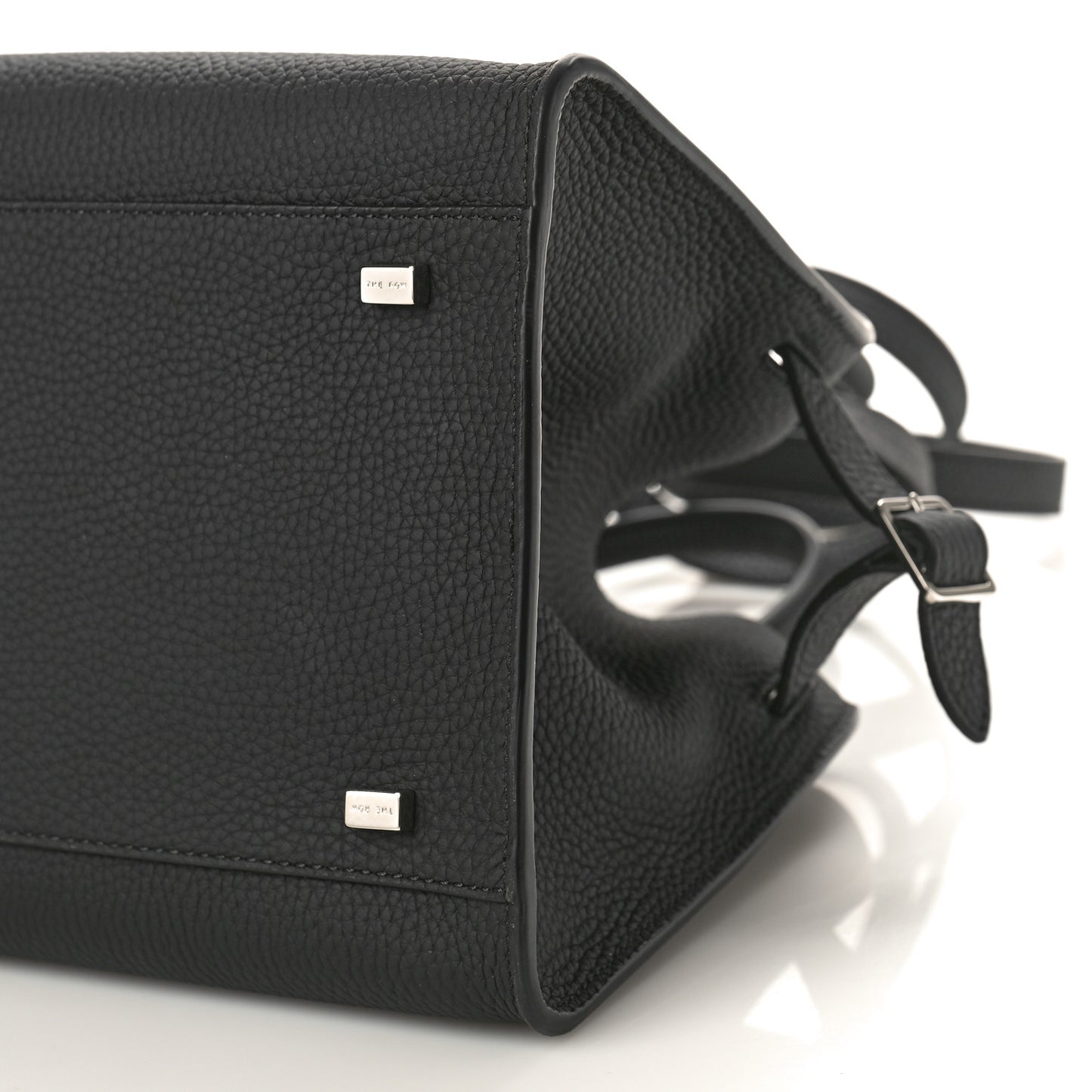 Grained Calfskin Soft Margaux 10 Bag Black
