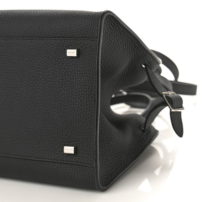 The Row Grained Calfskin Soft Margaux 10 Bag Black 9 of 9