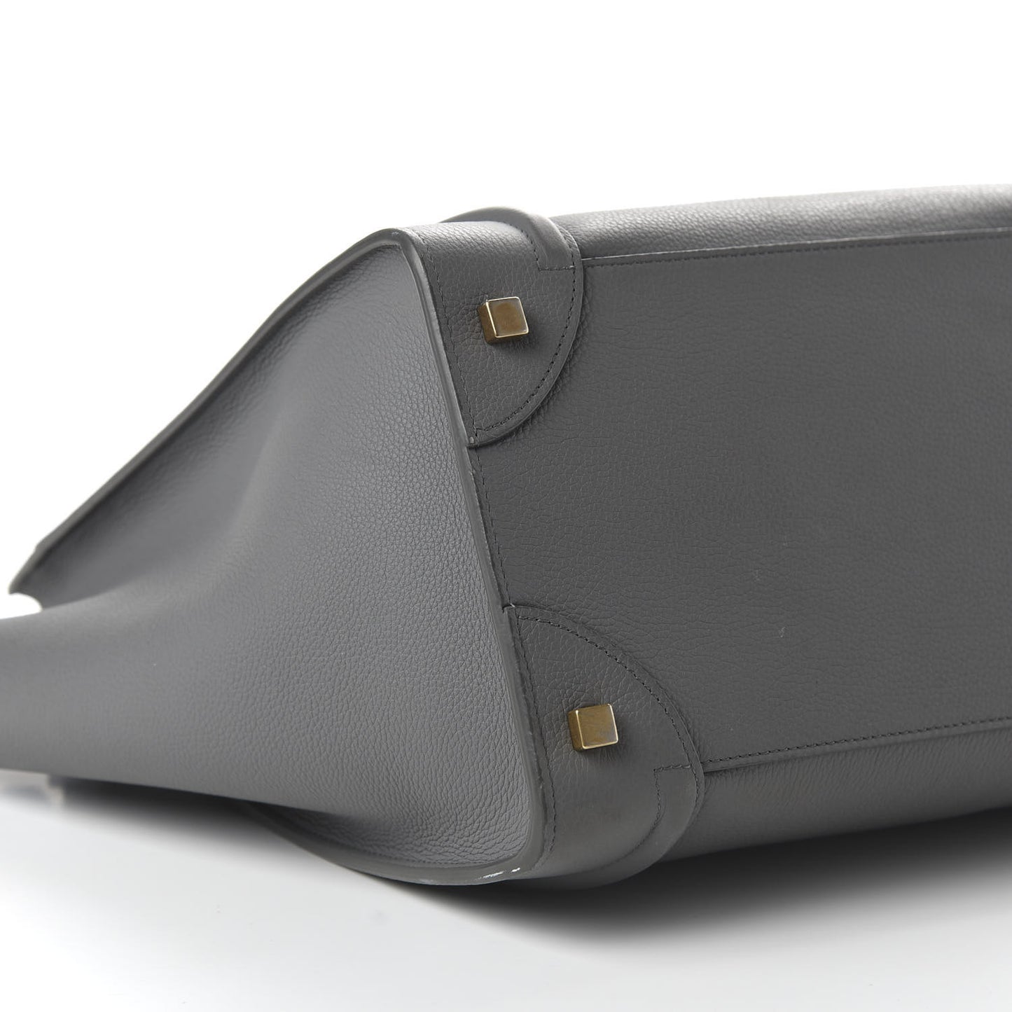 Drummed Calfskin Mini Luggage Kohl