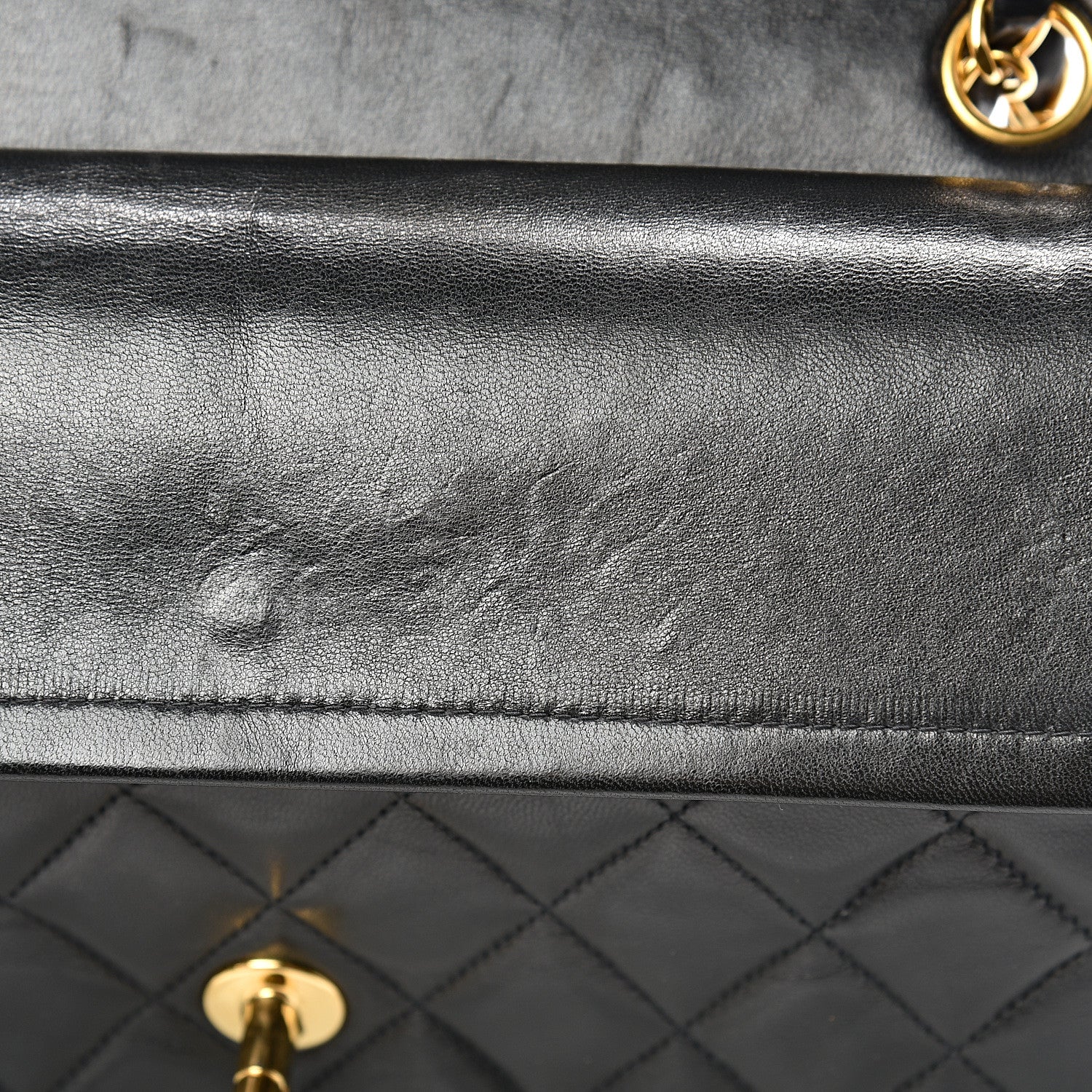 Chanel Lambskin Quilted Medium Double Flap Black 13 of 17