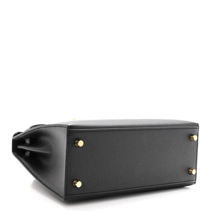 Hermes Epsom Kelly Sellier 25 Black 4 of 10