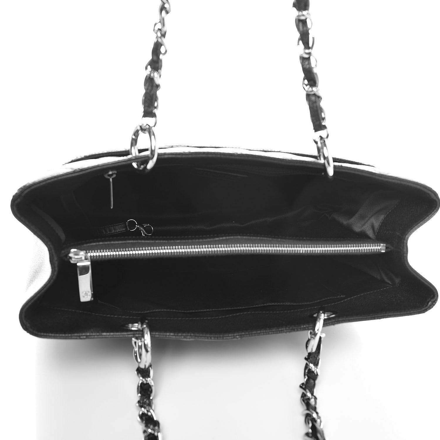 Chanel Caviar Quilted Grand Shopping Tote GST Black 5 of 9
