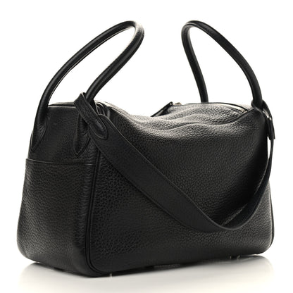 Hermes Taurillon Clemence Lindy 26 Black 3 of 9