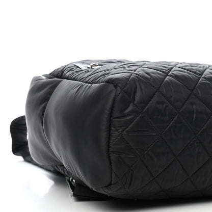 Chanel Nylon Quilted Coco Cocoon Backpack Black 7 of 8