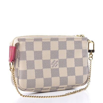 Louis Vuitton Damier Azur 2017 Christmas Animation Mini Pochette Accessories 2 of 9