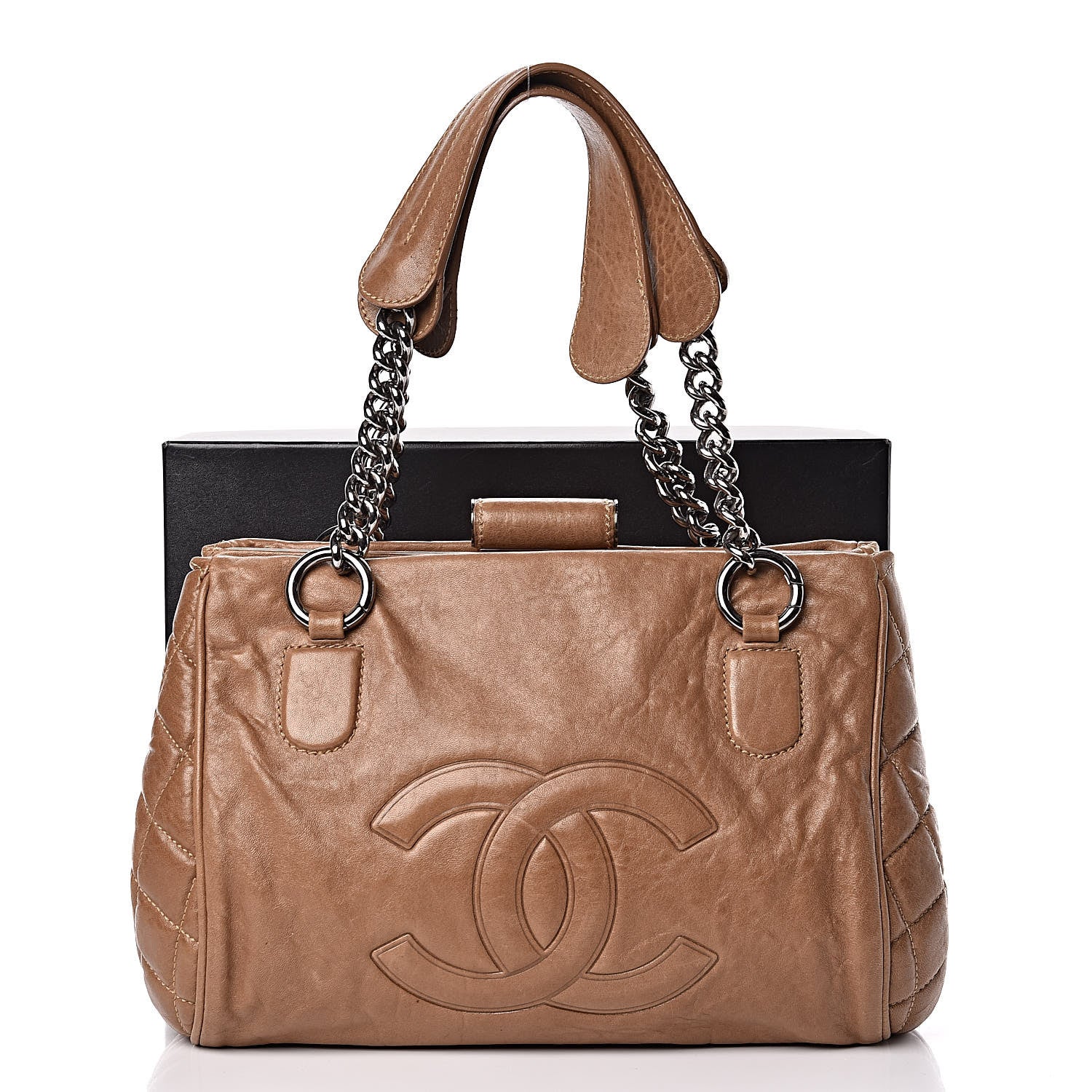 Chanel Calfskin Small Perfect Day Tote Brown 11 of 11