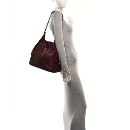 Chanel Caviar Quilted Medium Chanel 25 Handbag Burgundy 3 of 19