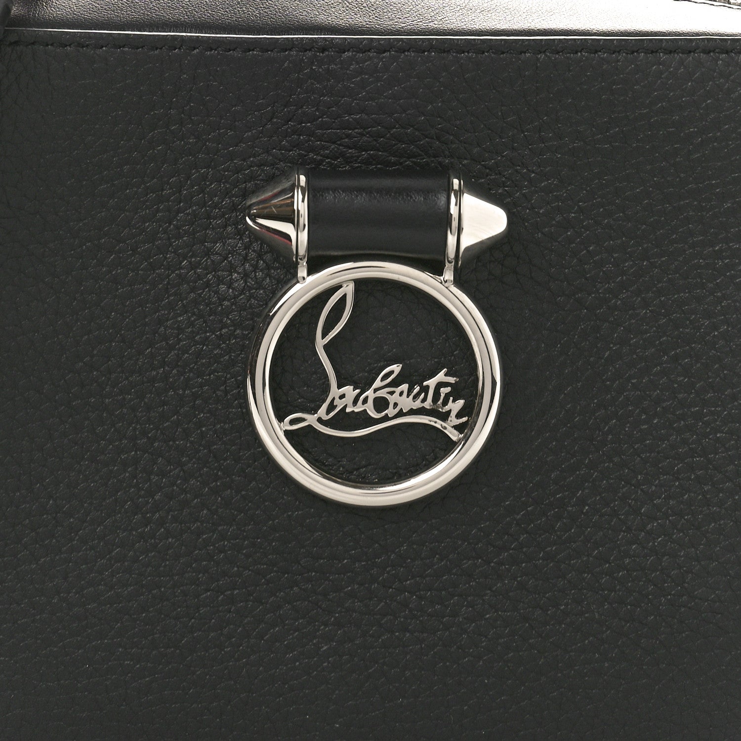 Christian Louboutin Empire Calfskin Mini Rubylou Crossbody Black Red 7 of 9